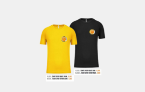 T-Shirt noir / jaune